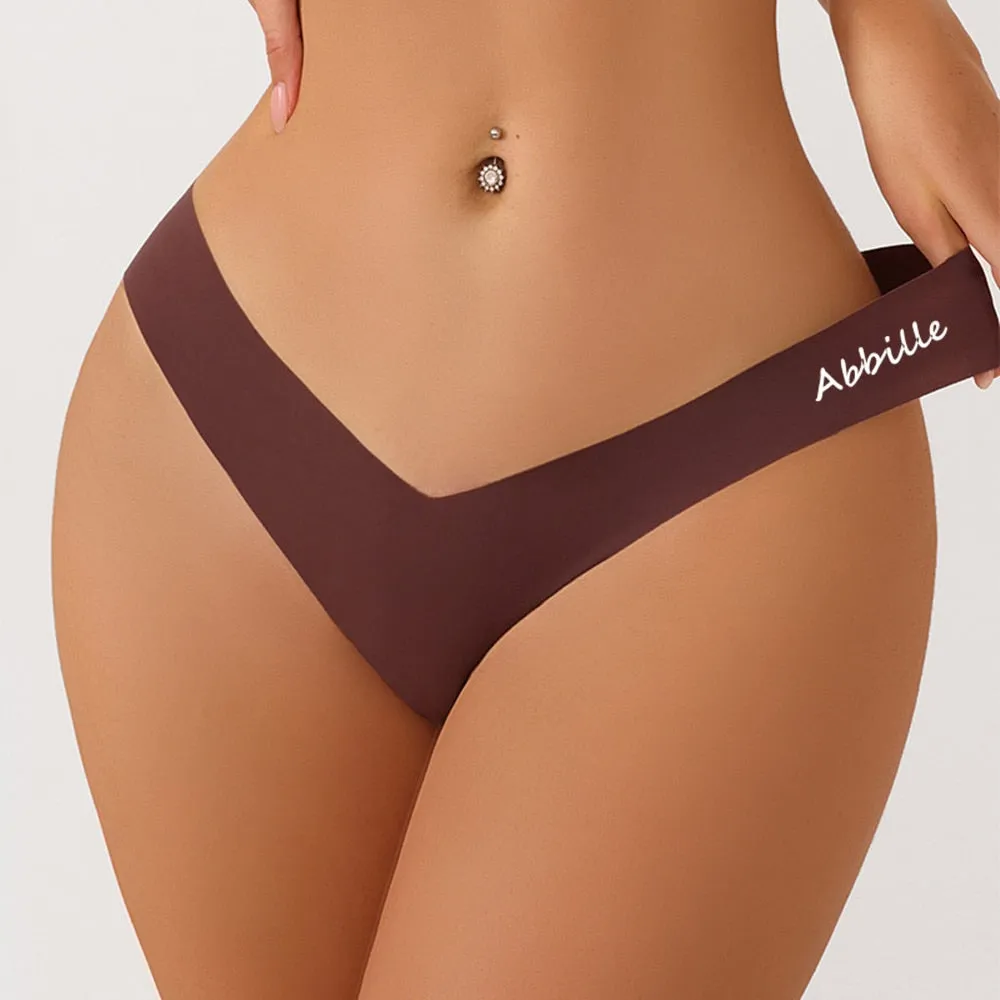 3 pack Seamless Ice Silk Panties Solid Colors Breathable Pantys Underwear Lingerie Hollow Out Briefs