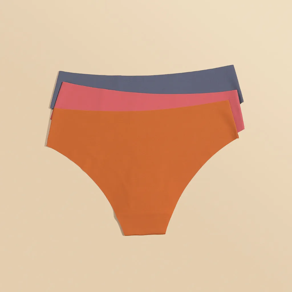 3 Pack Seamless Panties - Low Rise Bikini