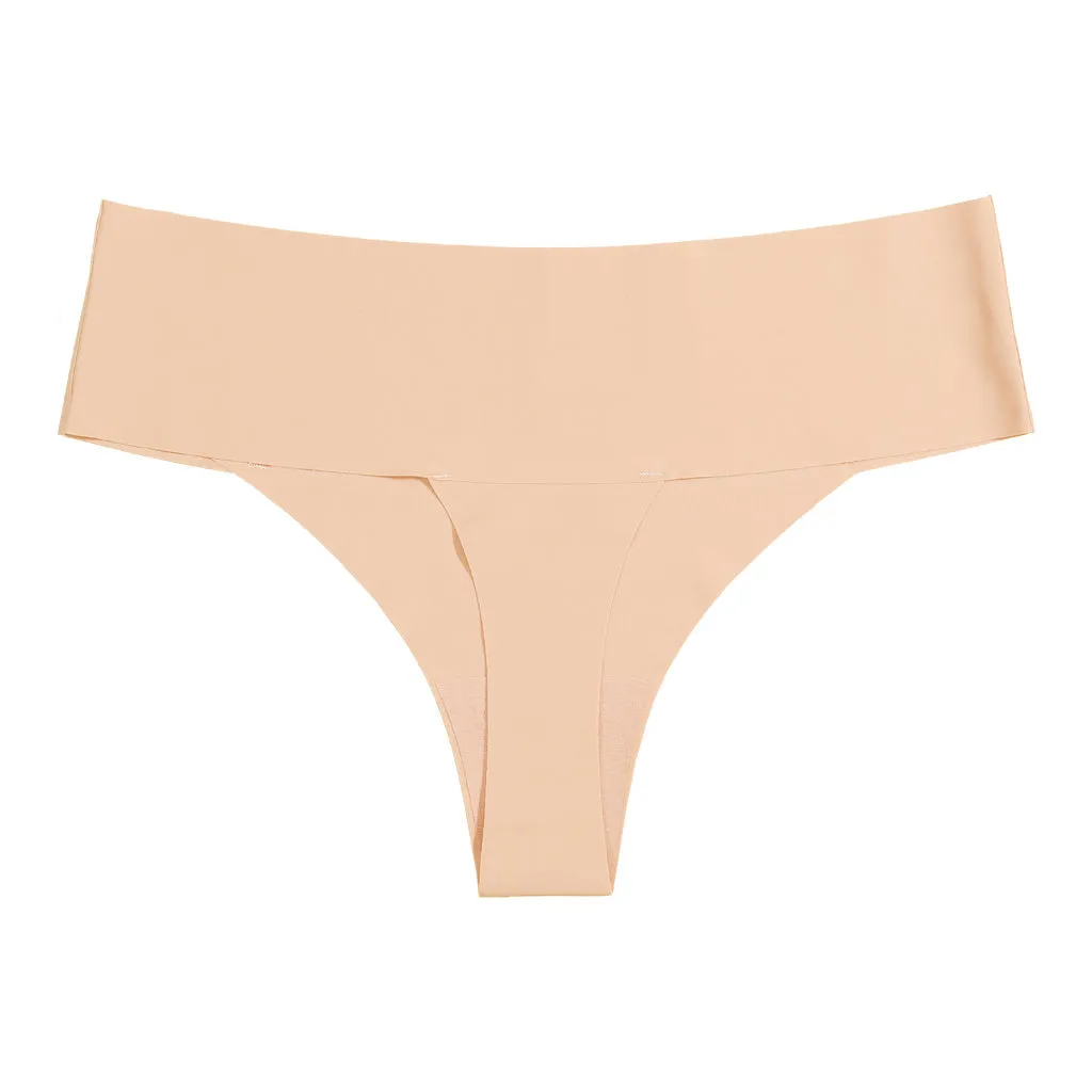 6 Pack Seamless Panties - Low Rise Thong