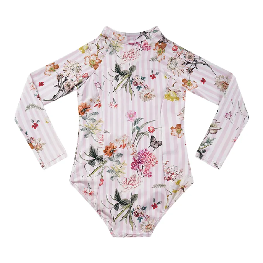 Aqua Blu Junior Long Sleeve One Piece AG24051FL - Flutter
