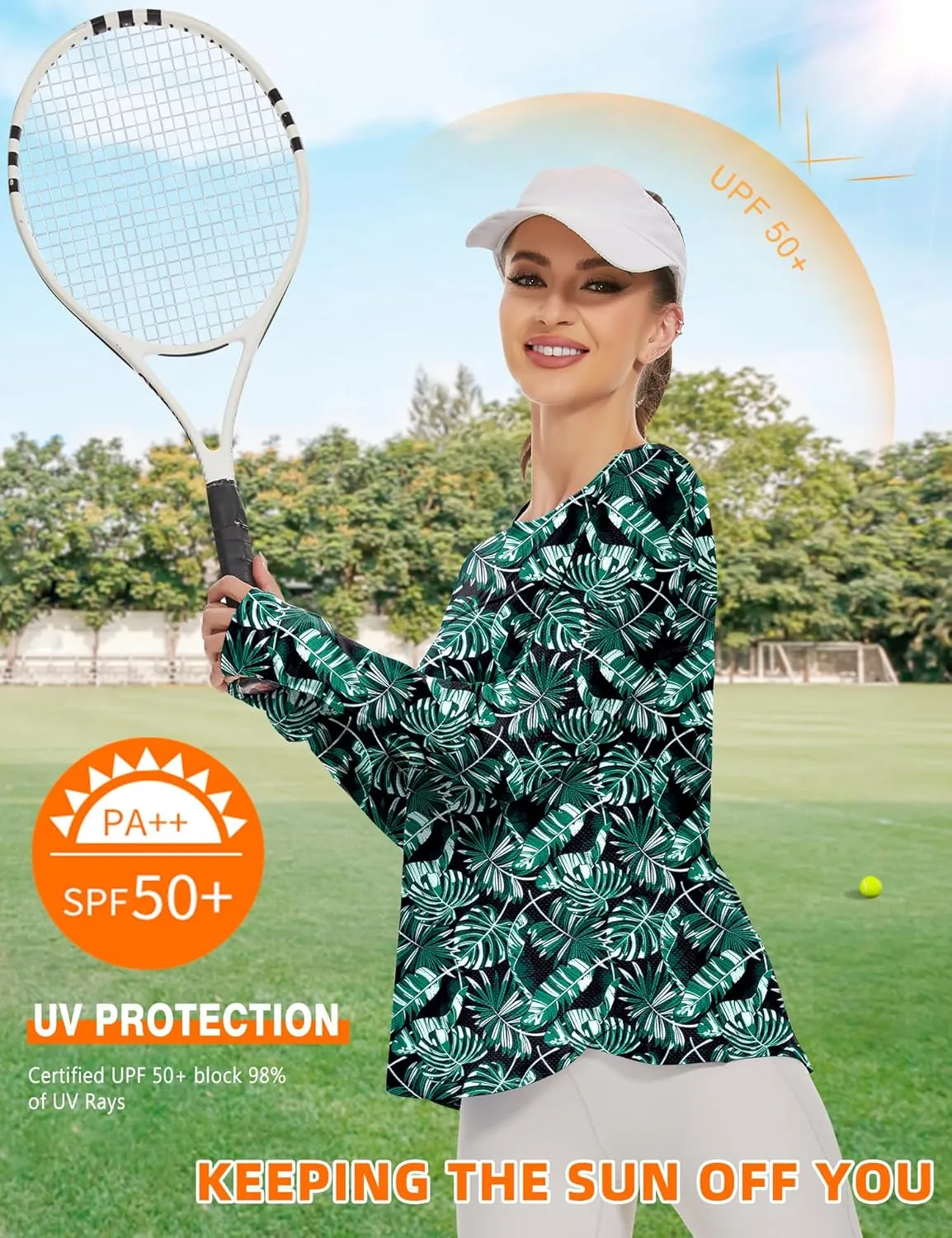 Blingfit Women's Workout Tops Long Sleeve Running Hiking Athletic Gym Shirts Lightweight UPF50  UV Rash Guard Sun Protection