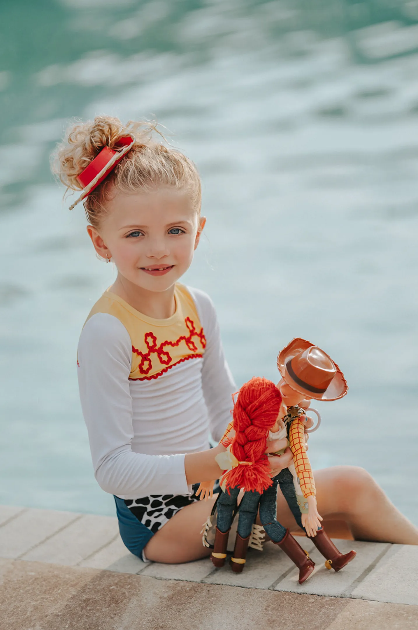 Cowgirl Rash Guard Swim Set