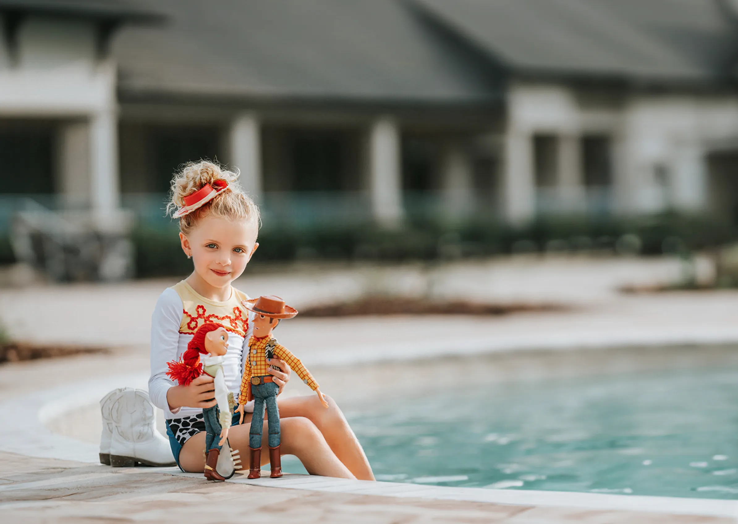 Cowgirl Rash Guard Swim Set