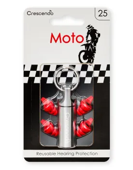 Crescendo Moto 25 - Motorcycle Earplugs (10 units)