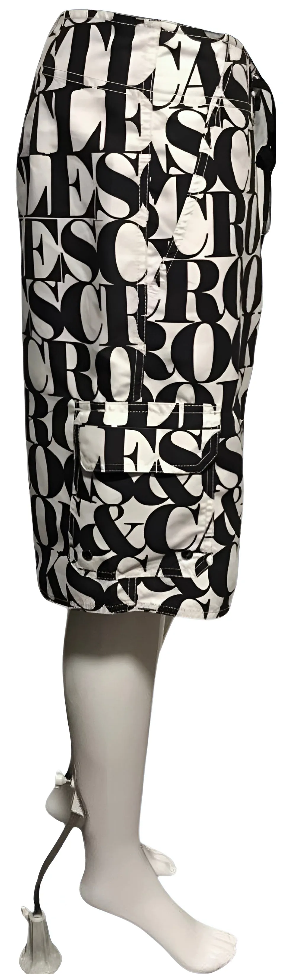 ^CROOKS & CASTLES^ (WHITE-BLACK SUBLIMATION) BOARD SHORTS FOR MEN