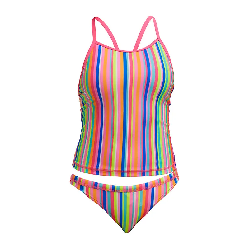 Funkita - Join The Line - Girls Eco Swim Steady Tankini & Brief
