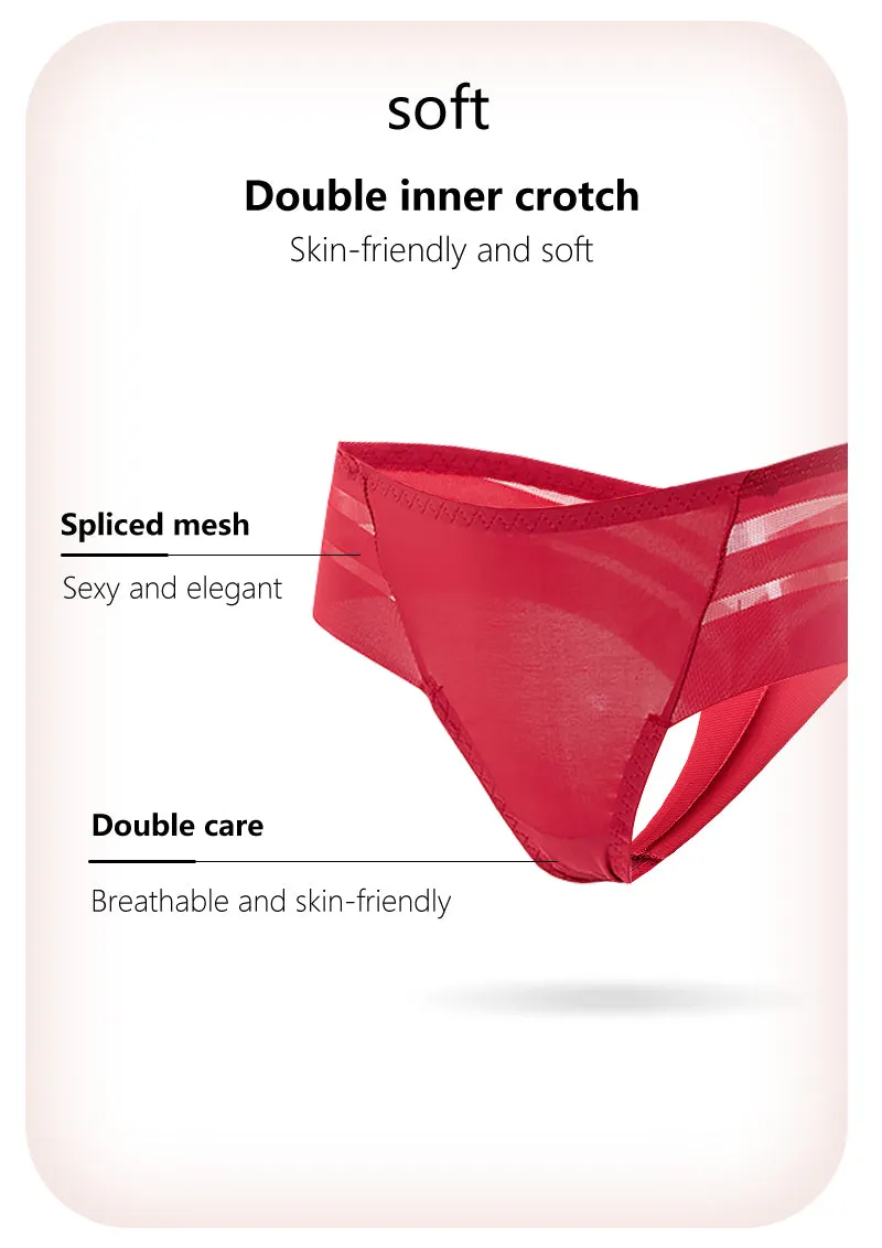G-String Panties Seamless Perspective Transparent Underwear Underpants Thong Brazilian Lingerie