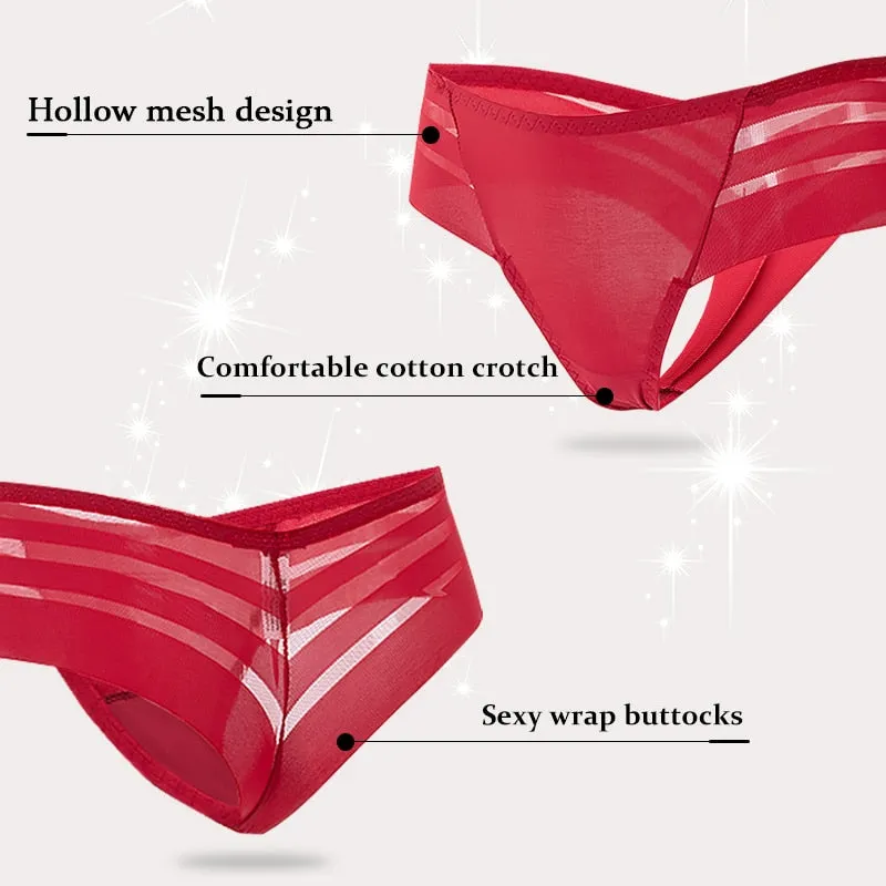 G-String Panties Seamless Perspective Transparent Underwear Underpants Thong Brazilian Lingerie
