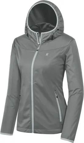 Little Donkey Andy Women's Lightweight Hooded Softshell Jacket for Running Travel Hiking, Windproof, Water Repellent Little Donkey Andy Women's Lightweight Hooded Softshell Jacket for Running Travel Hiking, Windproof, Water Repellent