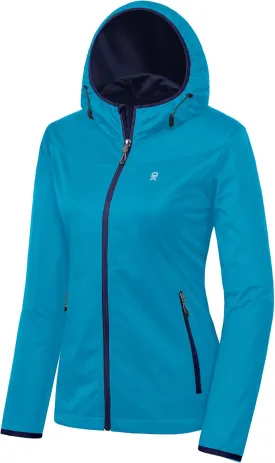 Little Donkey Andy Women's Lightweight Hooded Softshell Jacket for Running Travel Hiking, Windproof, Water Repellent Little Donkey Andy Women's Lightweight Hooded Softshell Jacket for Running Travel Hiking, Windproof, Water Repellent