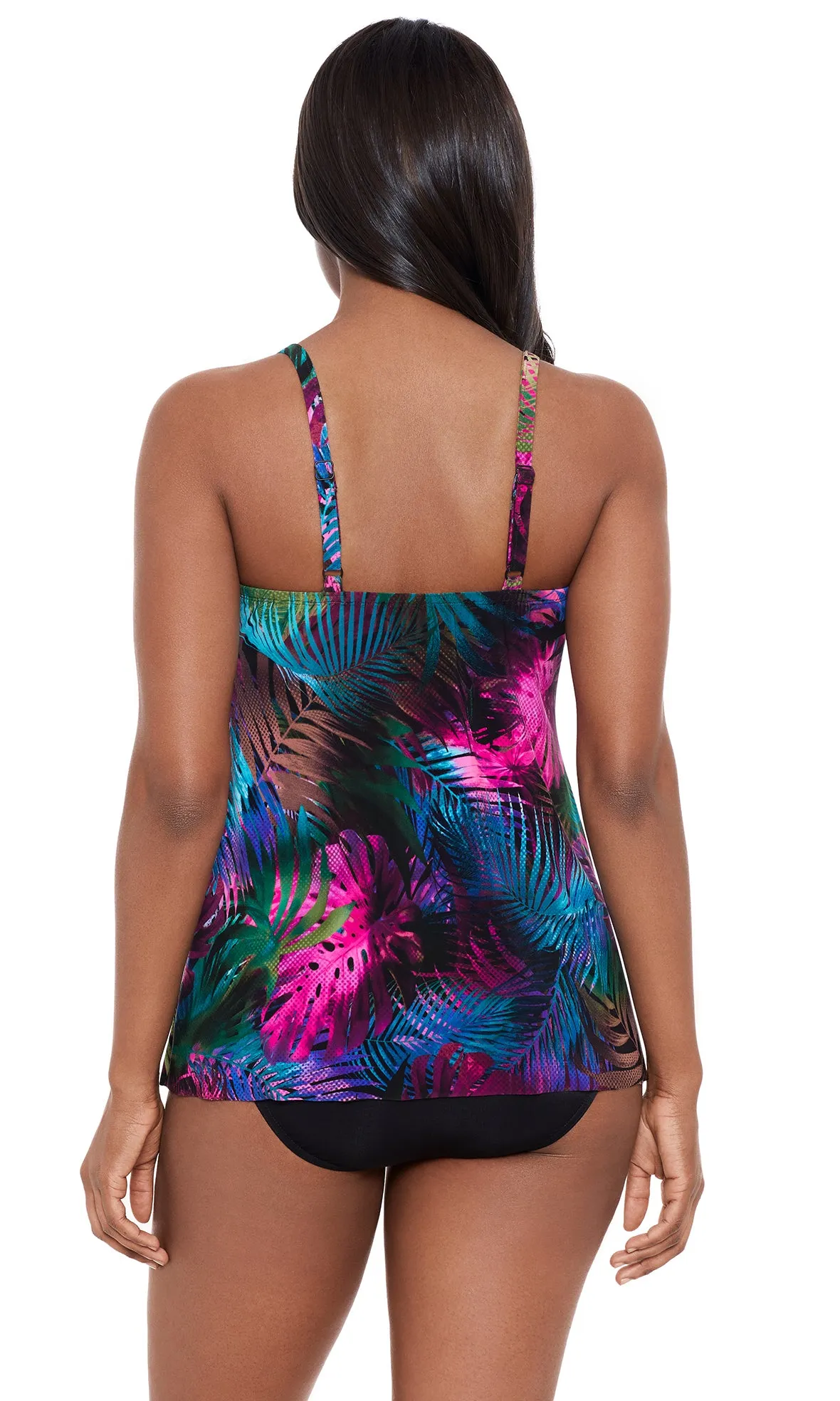 Pixel Palmas Marina Tankini Top, Fits A Cup to C Cup