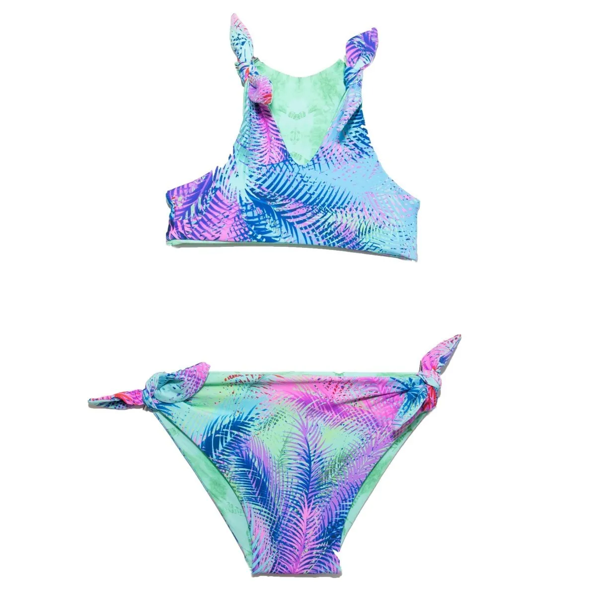 REVERSIBLE KNOT HALTER TWO PIECE BIKINI