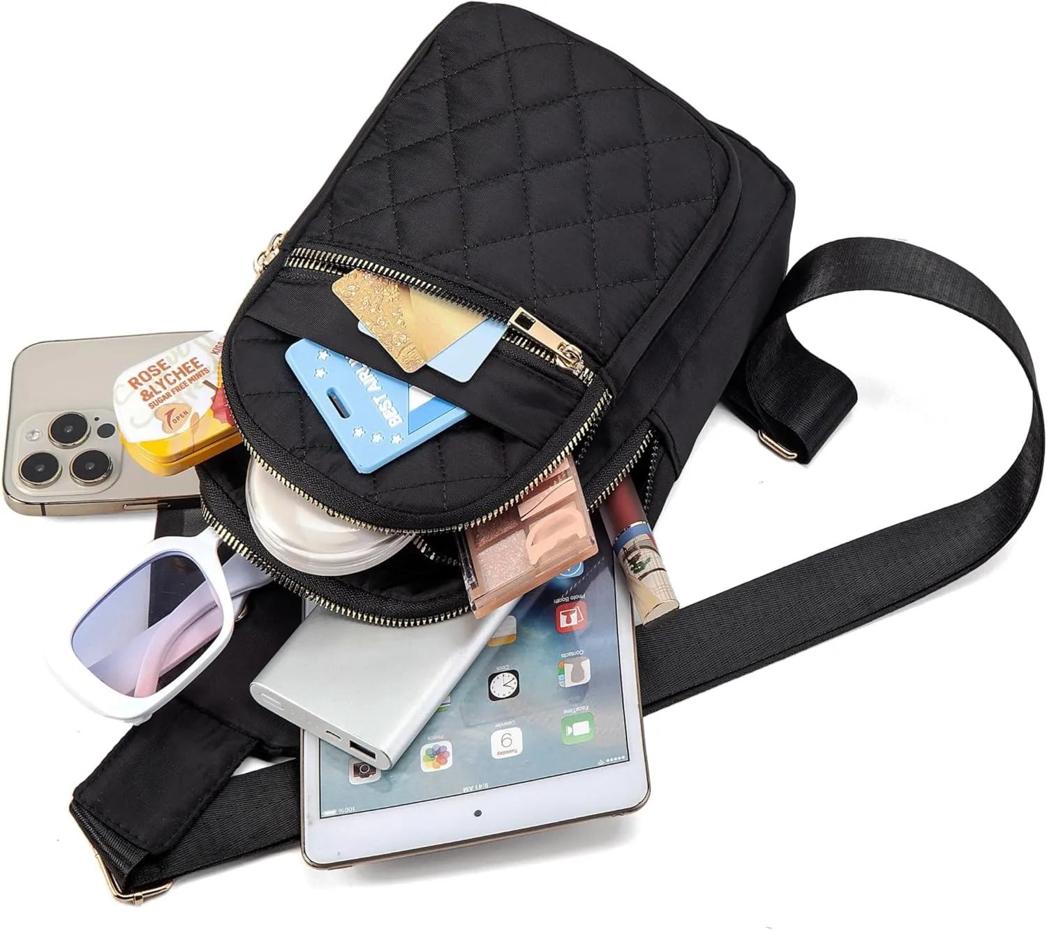 Small Sling Backpack Crossbody Sling Bag, Chest Bag Daypack Fanny Pack Cross Body Bag for Outdoors Hiking Traveling