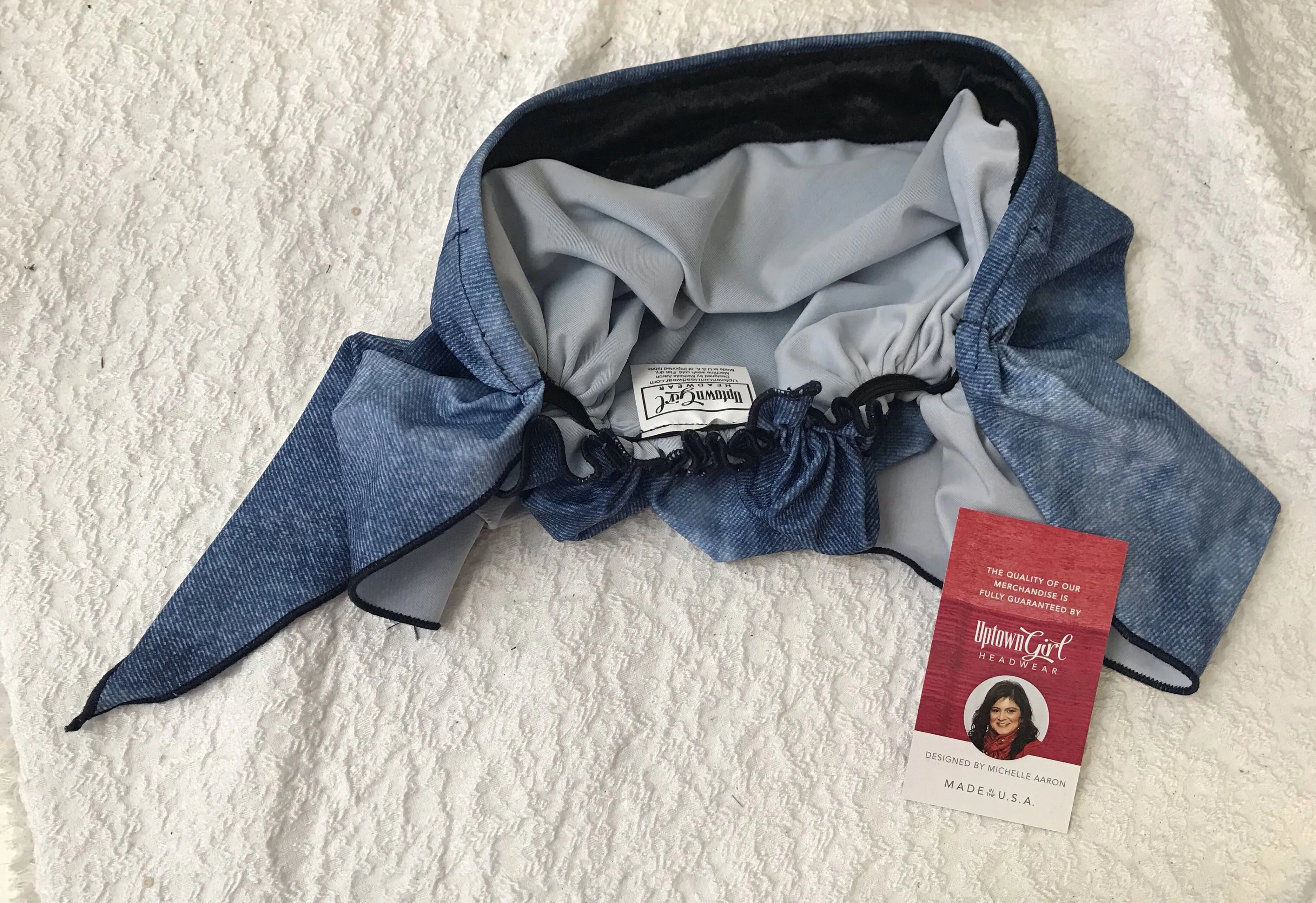 Swimming Hair Wrap | Swim Cap Head Scarf Tichel For The Pool | Head Scarf Cap For Natural Hair For Women | Made in USA