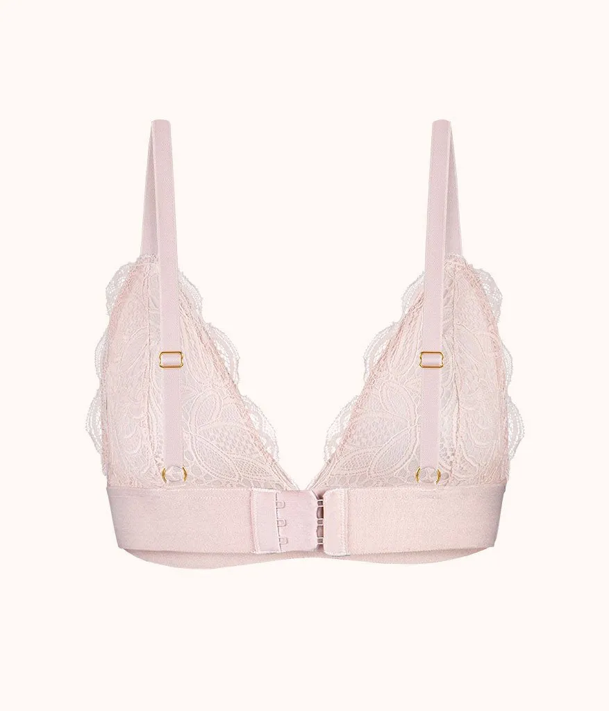 The Long-Lined Lace Bralette: Orchid