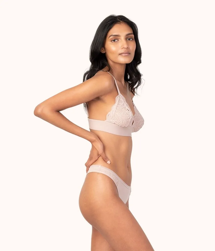 The Long-Lined Lace Bralette: Orchid