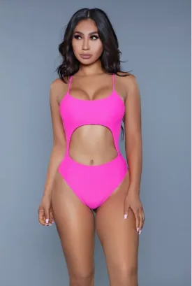 Think Pink 1 Piece Swimsuit
