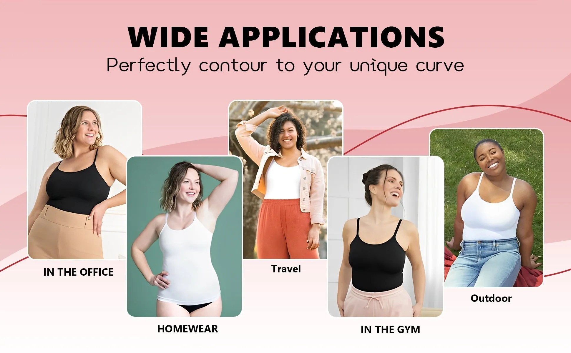 TUMMY AND WAIST CONTROL BODY SHAPEWEAR CAMISOLE