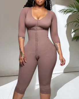 Tummy Control Hook And Eye Closure Support Shapewear