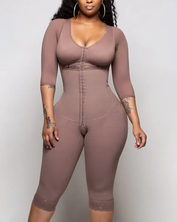 Tummy Control Hook And Eye Closure Support Shapewear