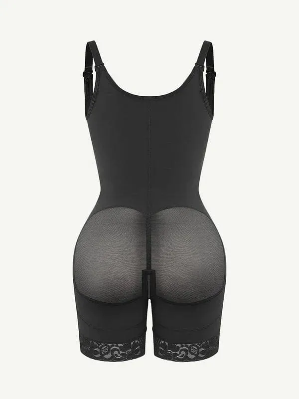 Tummy Control Lace Open Bust Shapewear Bodysuit