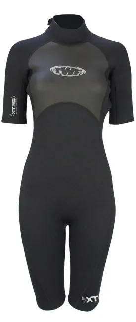 TWF XT3 Ladies 3mm Shortie Wetsuit Black