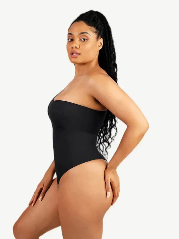 Waist Sculpting Tummy Control One Shoulder Shapewear Bodysuit