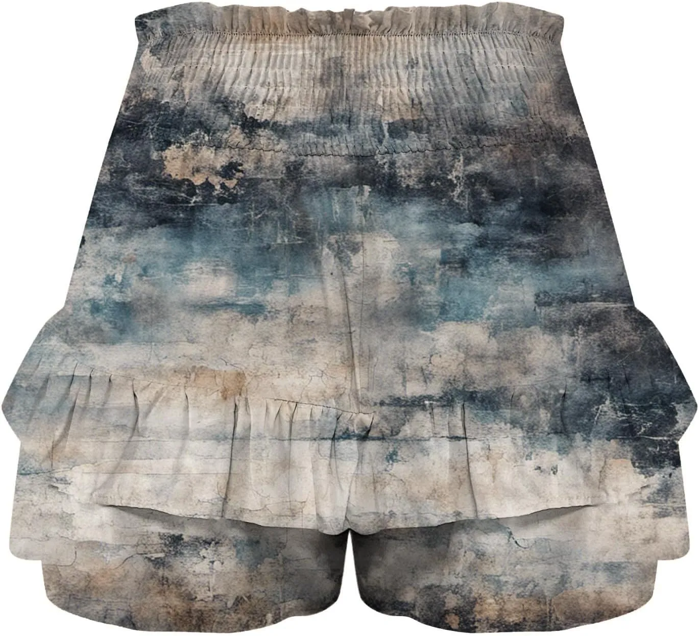Women's Flowy Shorts Casual Ruffle Tiered Skorts High Waist Soft Mini Tennis Golf Skirt Boho Summer Shorts Dressy