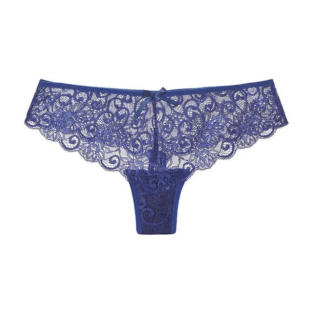 Womens Lace Panties Lingerie Thong Seamless Soft Low Waist G- String Briefs underwear