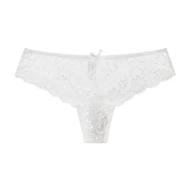 Womens Lace Panties Lingerie Thong Seamless Soft Low Waist G- String Briefs underwear