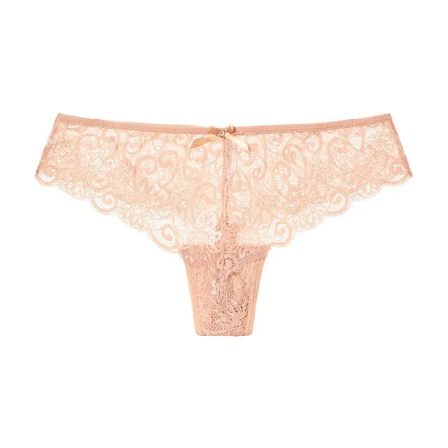 Womens Lace Panties Lingerie Thong Seamless Soft Low Waist G- String Briefs underwear