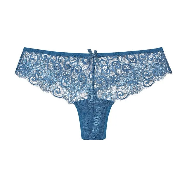 Womens Lace Panties Lingerie Thong Seamless Soft Low Waist G- String Briefs underwear