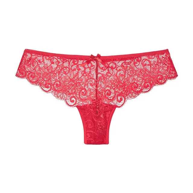 Womens Lace Panties Lingerie Thong Seamless Soft Low Waist G- String Briefs underwear