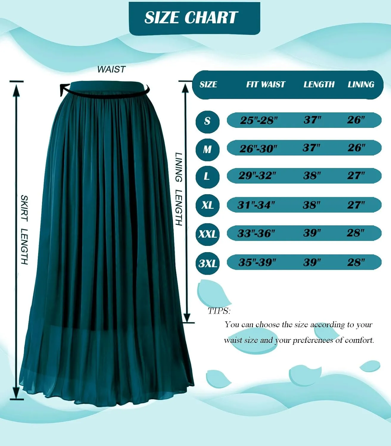 Women's Metallic Shiny Maxi Skirts Lightweight Silky Flowy Skirt for Summer Beach Holiday